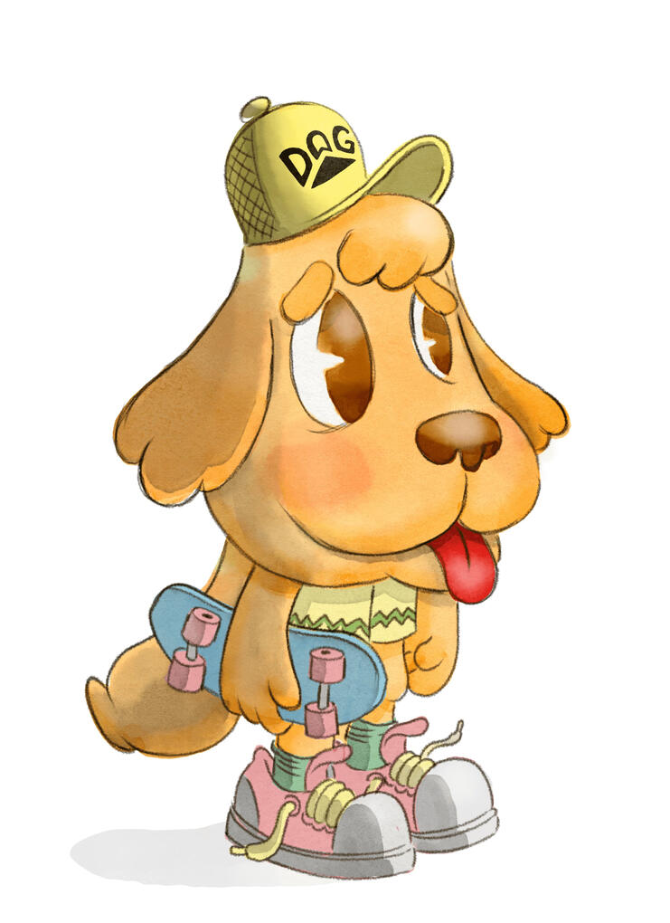 A kawaii version of my dog Scott a.k.a Gordo